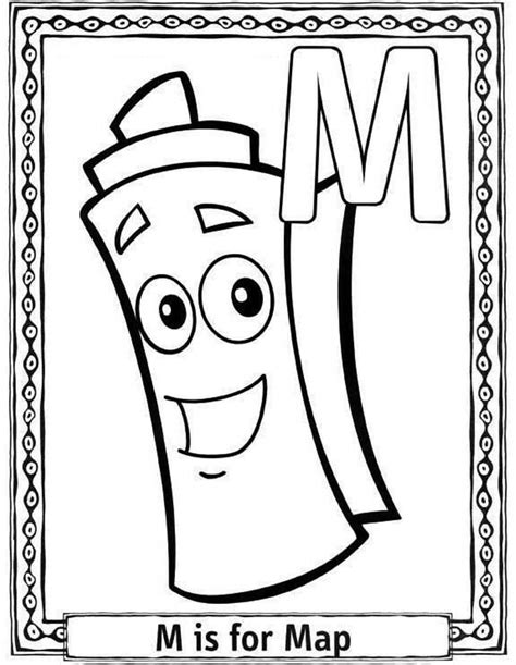 Free Dora The Explorer Map Coloring Pages Download Free Dora The