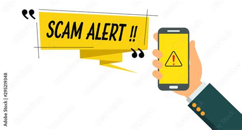 Vector Illustration Of Scam Alert Notification On Smart Phone Stock Vector Adobe Stock