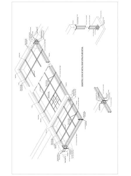 Isometric View Of Steel Roof Structure Dwg Thousands Of Free Cad Blocks