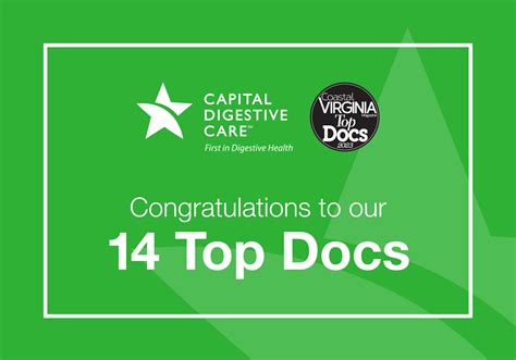 Coastal Virginia Magazine Names 14 Top Docs Capital Digestive Care