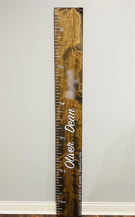 Ruler Kids Growth Chart Personalized Growth Chart Growth | Etsy