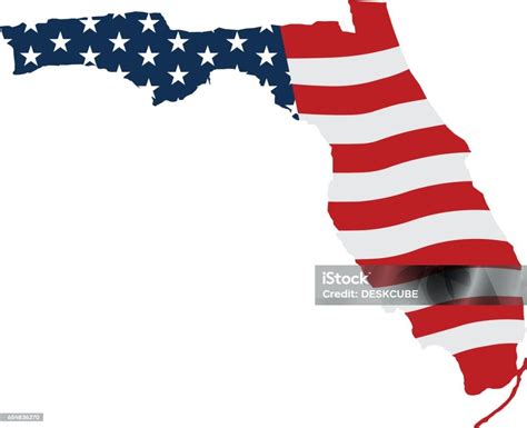 Florida Red White And Blue Stripes Stock Illustration Download Image