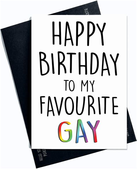 Joyeux anniversaire Cartes cartes de vœux pour Gay Gay ami carte