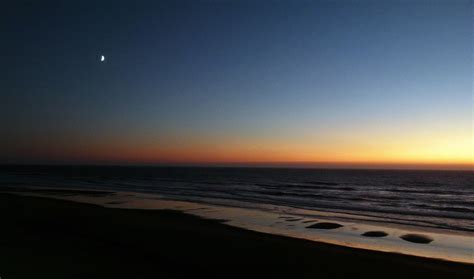 Sunset,shoreline,coast,oregon,moon - free image from needpix.com