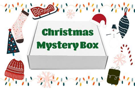 Christmas Mystery Box For Adults Mystery Holiday Box Surprise Box For