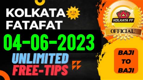 Kolkata Fatafat Kolkata Ff Tips Today Kolkata Fatafat Tips