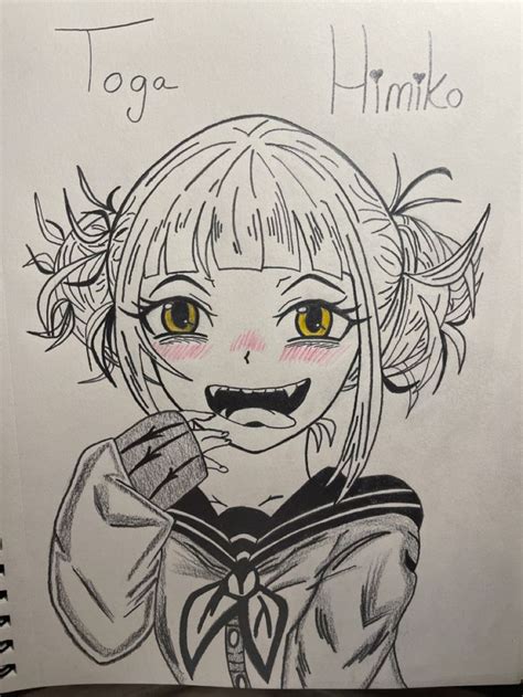 Toga Himiko Sketches Female Sketch Drawings