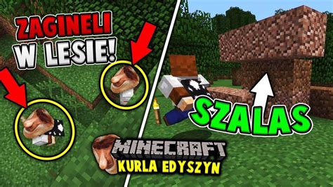 ZAGINĘLI W LESIE A JA ICH KAMERUJĘ MINECRAFT KURŁA EDYSZYN 3 w