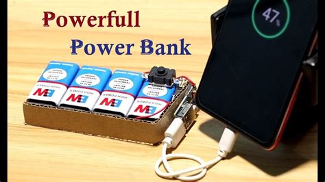 How To Make Powerfull Power Bank Useing Volt Battery At Home Youtube