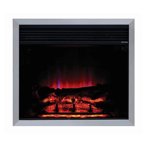 2kw Black Chrome Effect Electric Fire At Bandq