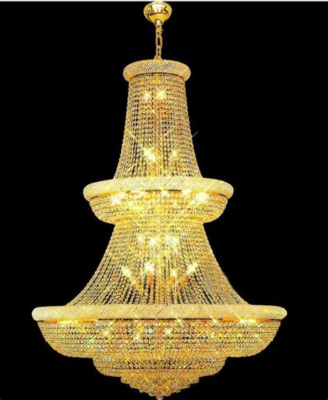 Top Qualitylarge Crystal Chandelier Light Fixture Gold Crystal