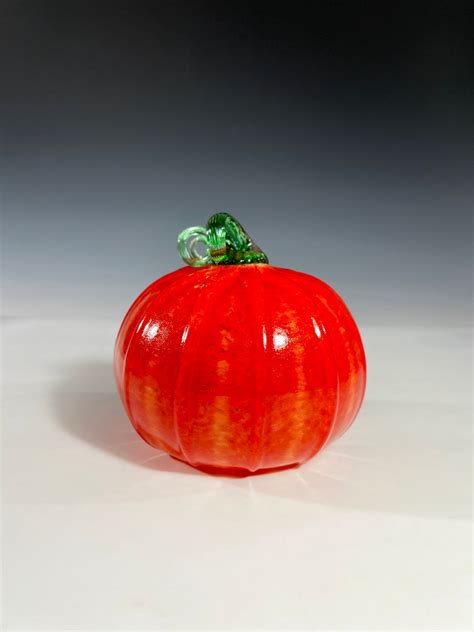 Orange Glass Pumpkin John Gibbons Glass