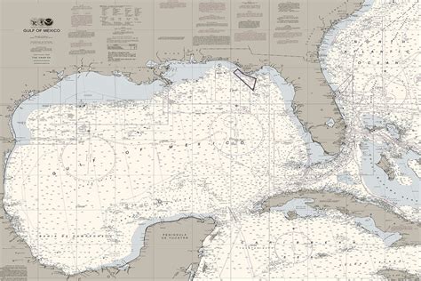 Entire Gulf Of Mexico Nautical Chart The Nautical Chart Company