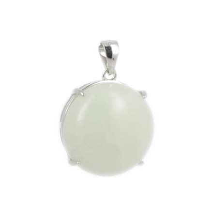 Pendentif Jade De Chine Sur Argent Lady M Minerals Sore