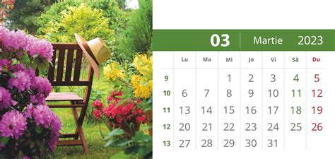 Calendar De Birou Cu Gradini 2024 Darko Print