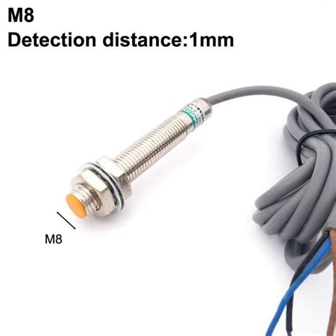 M8 1mm NPN NO BX Capteur métallique à Induction avec écran inductif