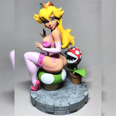 Sexy Peach Princess Fan Art Miniature Pin Up 1 10 3d Print Etsy