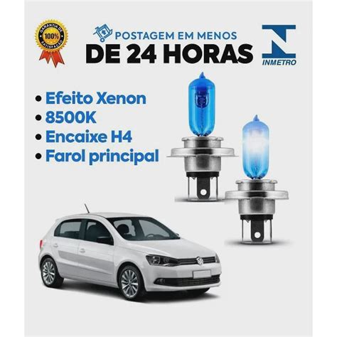 Par Lampada Super Branca Farol Gol Voyage Saveiro G