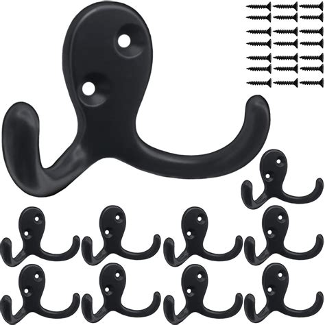 Coat Hooks Hardware 10pcs Wall Hooks Heavy Duty Hooks For Hanging