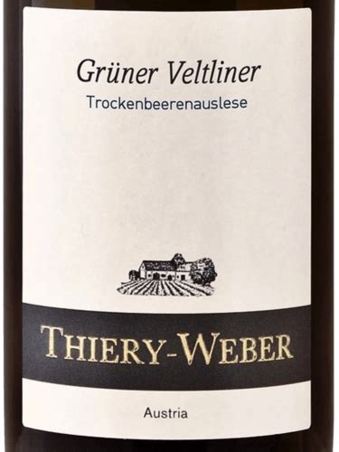 Thiery Weber Gr Ner Veltliner Trockenbeerenauslese Vivino Us