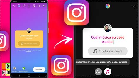 Como colocar música na pergunta do Instagram Qual Música eu devo