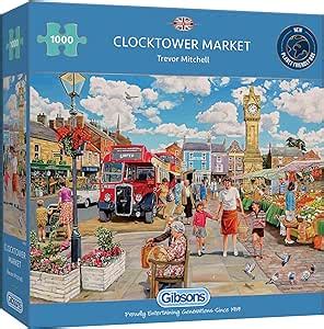 Amazon Gibsons Puzzle Clocktower Market By Trevor Mitchell