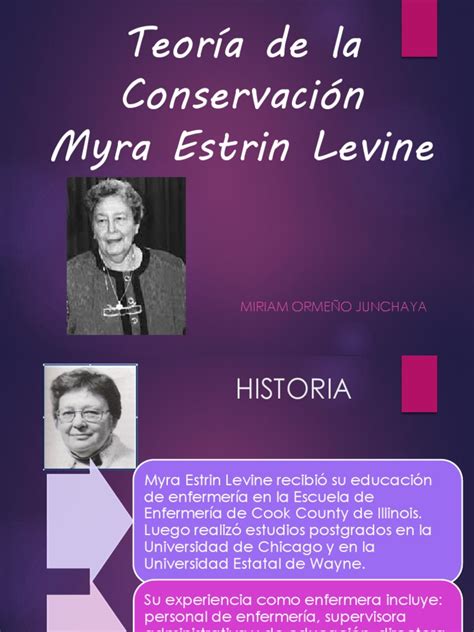 Teoria De La Conservacion Myra Levine Pdf Enfermería Holismo