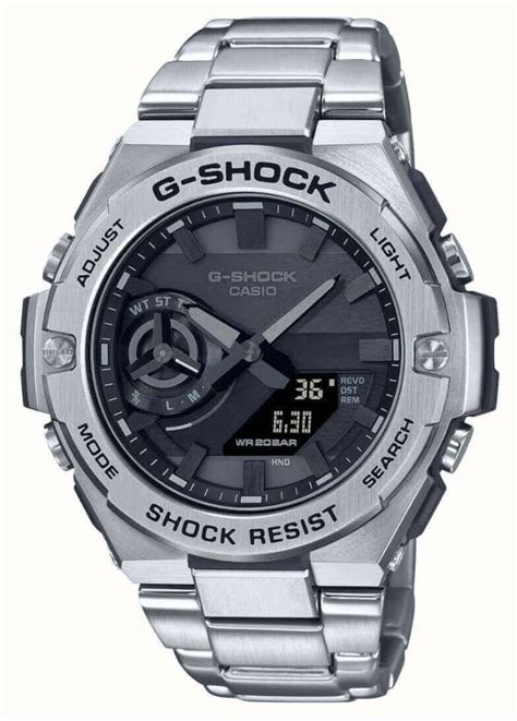 Casio G Steel B Series Black Dial Solar Powered Watch Gst B D