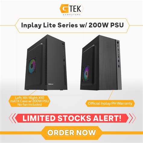 Inplay Lite Series X X Matx Case W W Psu Shopee Philippines