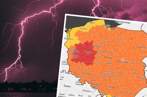 Ostrze Enia Imgw Burze Z Gradem Nadci Gaj Nad Polsk Prognoza Pogody