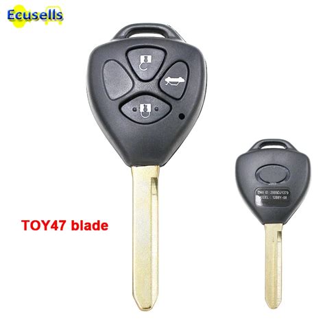 Remote Uncut Blank Key Fob Keyless Entry Caso Di Borsette Per Toyota 3