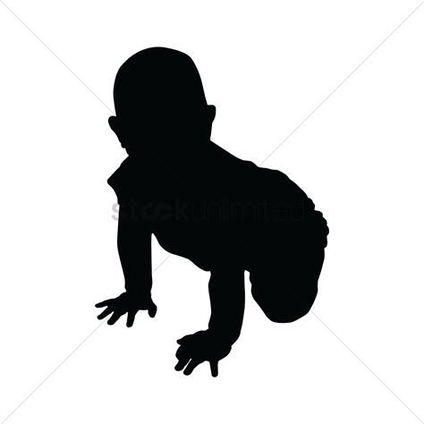 Baby Crawling Silhouette at GetDrawings | Free download