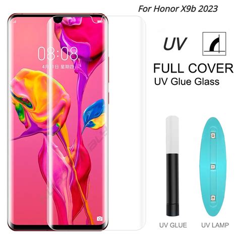 Uv Liquid D Curved Full Glue Tempered Glass For Honor X A X B Lite