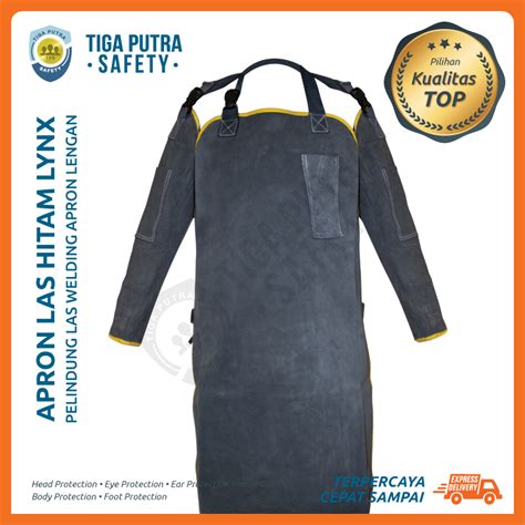 Jual Apron Las Lengan Badan Kulit Set Welding Pelindung Lynx Safety