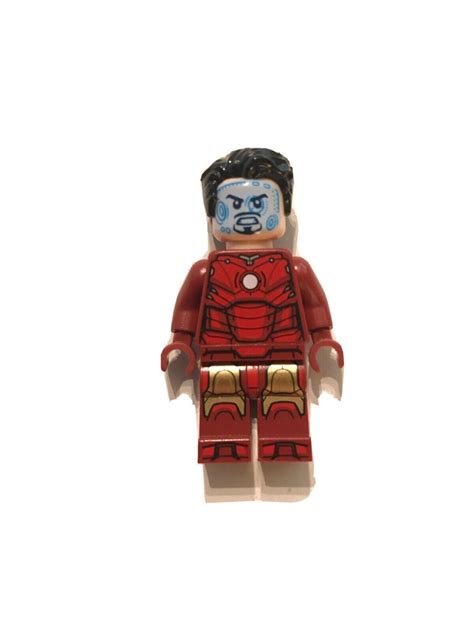 Lego Marvel Iron Man Mark Armor Black Hair Minifigures Sh