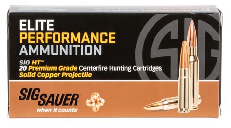 Sig Sauer Ammunition Elite Copper Hunting 308 Win 150 Gr Jacketed