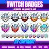 Cleavage Boobs Twitch Badges Bikini Bit Badges Hot Girl Yes Daddy Slots Subscribers Icons
