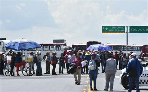 Bloqueo En Autopista Toluca Atlacomulco Por Falta De Agua El Sol De