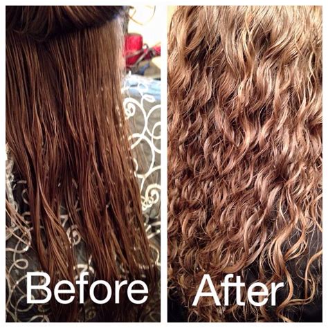 Beautytalkssalon Before And After Spiral Perm Wavy Perm Long Hair