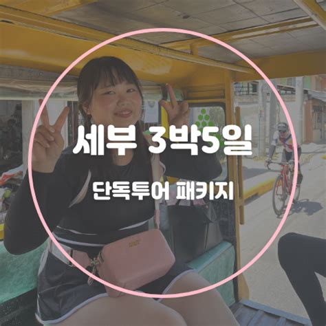 필리핀 세부여행 3박5일 추천코스 단독투어 패키지로 자유여행 가능 네이버 블로그