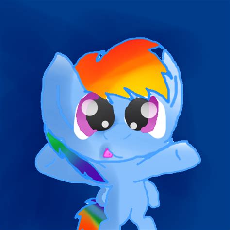 Rainbow Dash Filly By Pepper876 On Deviantart