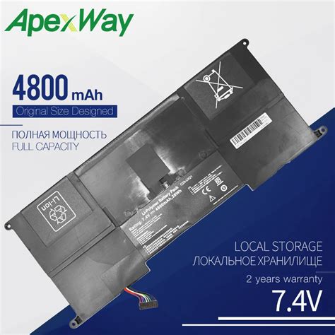 Apexway C Ux C Ux Laptop Battery For Asus Ultrabook Ux A Ux E