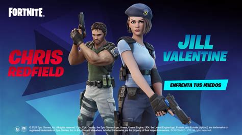 Fortnite Chris Redfield Y Jill Valentine Sorprenden Como Nueva