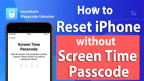 How To Reset Iphone Without Screen Time Passcode Youtube