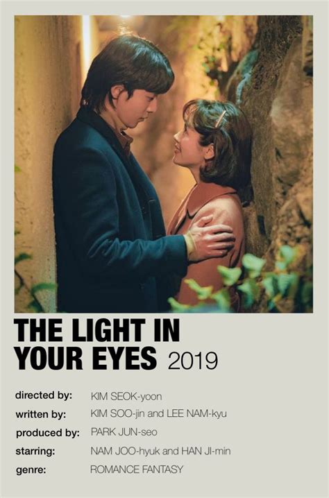 the light in your eyes minimalist kdrama poster | Drama ideas, Good ...