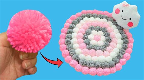 DIY APRENDA COMO FAZER POM POM PERFEITO TAPETE DE POMPOM IDER