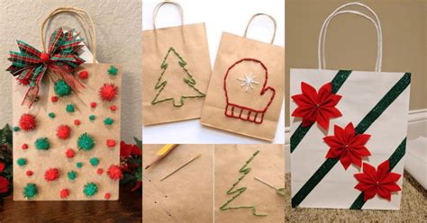 Cómo Decorar Bolsas De Papel Para Regalos De Navidad