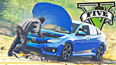 TENTEI DAR FUGA DA POLICIA DE HONDA CIVIC 2020 GRAND THEFT AUTO V