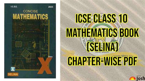 Icse Selina Concise Maths Book For Class 10 Download The Chapter Wise Free Pdfs And Solutions