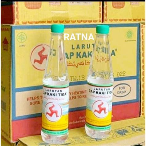 Jual LARUTAN PENYEGAR Cap KAKI TIGA BOTOL 500ml 1 Dus Isi 24 Botol